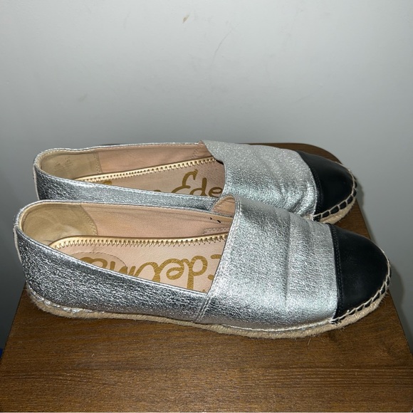 Sam Edelman Espadrilles Silver and Black - Picture 1 of 4